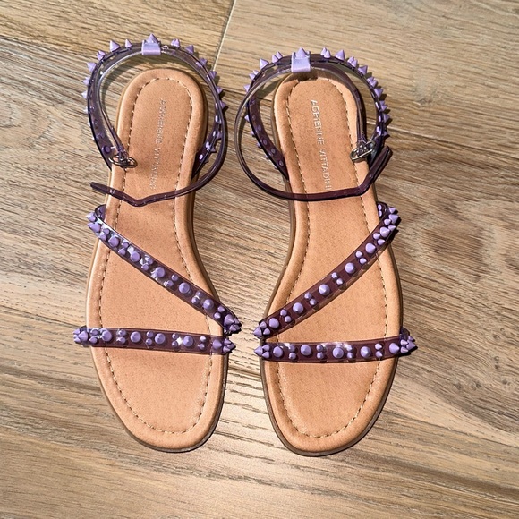 Adrienne Vittadini Kobi Sandals Lilac - Picture 2 of 8
